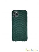 Чехол для IPhone из кожи Питона Зеленый | фото №0