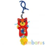 Текстильная игрушка подвеска Кот с прорезывателем на блистере Умка в кор.300шт | фото №0