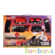 Железная дорога на бат. свет+звук, длина полотна 212см 0695 в русс. кор. 57*39*7см в кор.12шт | фото №0