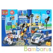 Конструктор "Город мастеров" полицейский участок, с фигурками, 381дет. в русс. кор. в кор.2*8шт | фото №0