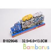 Автовоз инерц. с машинками 286 в пласт. в кор.2*54шт | фото №0