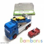 Трейлер инерц. с машинками, в ассорт. в пласт. в кор.2*54шт | фото №0