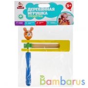 Игрушка деревянная трещетка Буратино в кор.8*45шт | фото №0