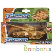 Танк металл. свет+звук, руссифиц., цвет в ассорт. в кор. в кор.2*48шт | фото №0