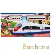 Железная дорога на бат. свет+звук, длина 260см в кор. ТМ "ИГРАЕМ ВМЕСТЕ" в кор.2*18шт | фото №0