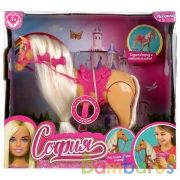 Аксессуары для кукол 29см, лошадь, ходит, качает головой, озвуч, акс,кор София и Алекс в кор.18шт | фото №0