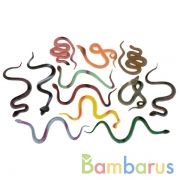 Игрушка пластизоль змеи 12шт. в ассорт. в пак. (русс. уп.) Играем вместе в кор.2*156наб | фото №0