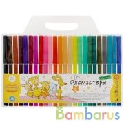 Фломастеры Оранжевая корова 24цв, круглые в пак. Умка в кор.4*12шт | фото №0