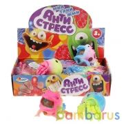 Игрушка антистресс "Играем вместе" микс: краб+ящер в пак. в дисплее уп-12шт в кор.12уп | фото №0