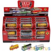 Модель металл ГОРОДСКОЙ транспорт 7,5 см, в ассорт., кор. Технопарк уп-36шт в кор.2*4уп | фото №0