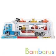 Трейлер инерц со спец. техникой, цвет в ассорт. 338-8 в пласт. в кор.2*36шт | фото №0