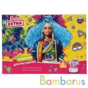 Альбом д/рис БАРБИ 8л, диз1, барби экстра Умка в кор.30шт | фото №0