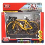 Модель металл велосипед, длина 17см в русс. кор. Технопарк в кор.2*36шт | фото №0