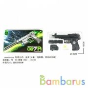 Пистолет (п) с лазер. прицелом, с глушителем, со светом, с пульками 007A в кор. в кор.2*36шт | фото №0