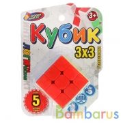 Логическая игра кубик 3х3 на блистере 12*16*6см ТМ "ИГРАЕМ ВМЕСТЕ" в кор.2*60шт | фото №0