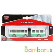 АВТОБУС С РЕЗИНКОЙ "ТЕХНОПАРК" МЕТАЛЛ. 12СМ В РУСС. КОР. в кор.2*72шт | фото №0