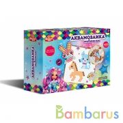 Набор д/детского тв-ва аквамозаика 400 бусин, животные МУЛЬТИ АРТ в кор.48шт | фото №0