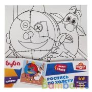 Набор д/тв-ва БУБА холст для росписи 15*15 см MultiArt в кор.48шт | фото №0