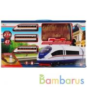 Железная дорога длина пути 274, в кор., 58*32*5,5см ИГРАЕМ ВМЕСТЕ в кор.2*9шт | фото №0