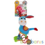 Текстильная игрушка погремушка ослик подвеска с вибрацией на блистере Умка в кор.125шт | фото №0