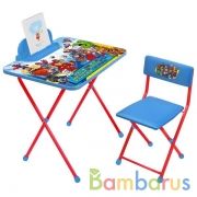 НАБОР ДЕТСКОЙ МЕБЕЛИ "MARVEL 2" (СТОЛ+МЯГК. СТУЛ+ПЕНАЛ) в кор.1шт | фото №0