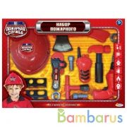 Набор пожарного с каской, в кор. 48*35*6см ИГРАЕМ ВМЕСТЕ в кор.2*12шт | фото №0