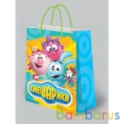 Пакет подарочный СМЕШАРИКИ 33*46*20см, глянцевый ИГРАЕМ ВМЕСТЕ в кор.150шт | фото №0