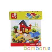 КОНСТРУКТОР ПЛАСТ. ДОМ С ФИГУРКАМИ, 415ДЕТ. В КОР. 22*20*24СМ в кор.12шт | фото №0