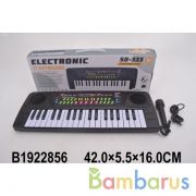 Электроорган на бат. с микрофоном в кор. в кор.2*30шт | фото №0