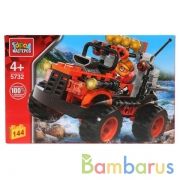 Конструктор "Город мастеров" джип ралли, с фигуркой, 144дет. в русс. кор. в кор.2*18шт | фото №0