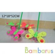 Каталка бабочка в ассорт., с тростью в пак. в кор.2*180шт | фото №0