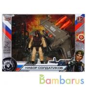 НАБОР СОЛДАТИКОВ С ОРУЖИЕМ (БЕСПИЛОТНИК, РАКЕТЫ, ФИГУРКА) В РУСС. КОР. "ИГРАЕМ ВМЕСТЕ" в кор.2*48шт | фото №0