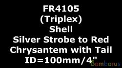 fr4105 SILVER STROBE TO RED CHRYSANTHEM WITH TAIL 4 шт | фото №0