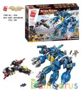 Конструктор космос пласт. робот с кораблем, с фигурками и аксесс., 1414дет. в кор. в кор.5шт | фото №0