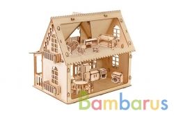 КОНСТРУКТОР "ДЕРЕВЕНСКИЙ ДОМИК" в кор.8шт | фото №0