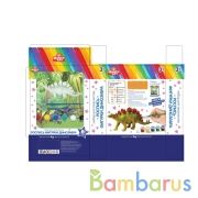 Набор д/дет тв-ва фигурка для росписи (краски, кисточка)стегозавр MultiArt в кор.12шт | фото №0