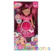 Кукла на бат. ТМ Карапуз озвуч. руссифиц. 5 песен, закрыв. глазки, с аксесс. в русс. кор. в кор.12шт | фото №0