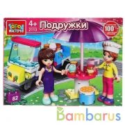 Конструктор "продавец мороженного", с фигурками, 82дет. в русс. кор. Город мастеров в кор.2*40шт | фото №0