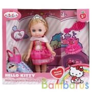КУКЛА "КАРАПУЗ" HELLO KITTY. МАШЕНЬКА 15СМ, С КОМПЛЕКТОМ ОДЕЖДЫ И АКСЕСС. В РУСС. КОР. в кор.2*24шт | фото №0