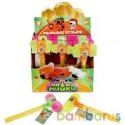 Мыл.пузыри Ми-ми-мишки колба с игрушкой,молоток-пищалка,56мл, диспл. ИГРАЕМ ВМЕСТЕ уп-12шт в кор12уп | фото №0