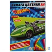 Бумага цветная ХОТ ВИЛС двусторонн 12цв 12л Умка в кор.30шт | фото №0