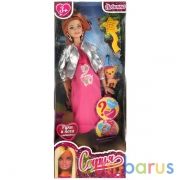 Кукла 29 см София беремен, руки и ноги сгиб, в комплекте собачка,расчес, в кор КАРАПУЗ в кор.24шт | фото №0