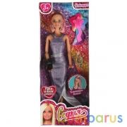 Кукла 29см София в веч платье,руки,ноги сгиб, блест волосы, с акс в кор КАРАПУЗ в кор.24шт | фото №0