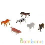 Игрушка пластизоль домашние животные 10 см 6шт/пакет ИГРАЕМ ВМЕСТЕ в кор.2*60шт | фото №0