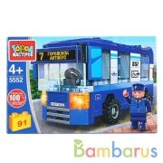 Конструктор "Город мастеров" автобус, 91дет. в русс. кор. в кор.2*40шт | фото №0