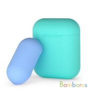 Чехол силиконовый Deppa для AirPods двухцветный (Мятный и голубой) | фото №0