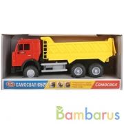 Машина самосвал свет+звук, открыв. двери 9099C в русс. кор.. 24*8см в кор.2*12шт | фото №0