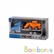 Трейлер инерц. с бульдозером, цвет в ассорт. 997-1 в кор. в кор.3*144шт | фото №0