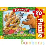 Теремок. Пазлы классические в коробке. Пазл 80 деталей. Умные игры в уп.16шт в кор.8уп | фото №0