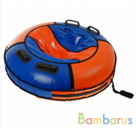 Надувная ватрушка (тюбинг) 120см "Комфорт" PT12084, Polytube, красно-синий с автокамерой, уп.1 | фото №0